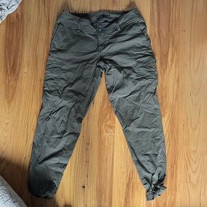 Women's Prana Olive Green Cargo Hiking Pants